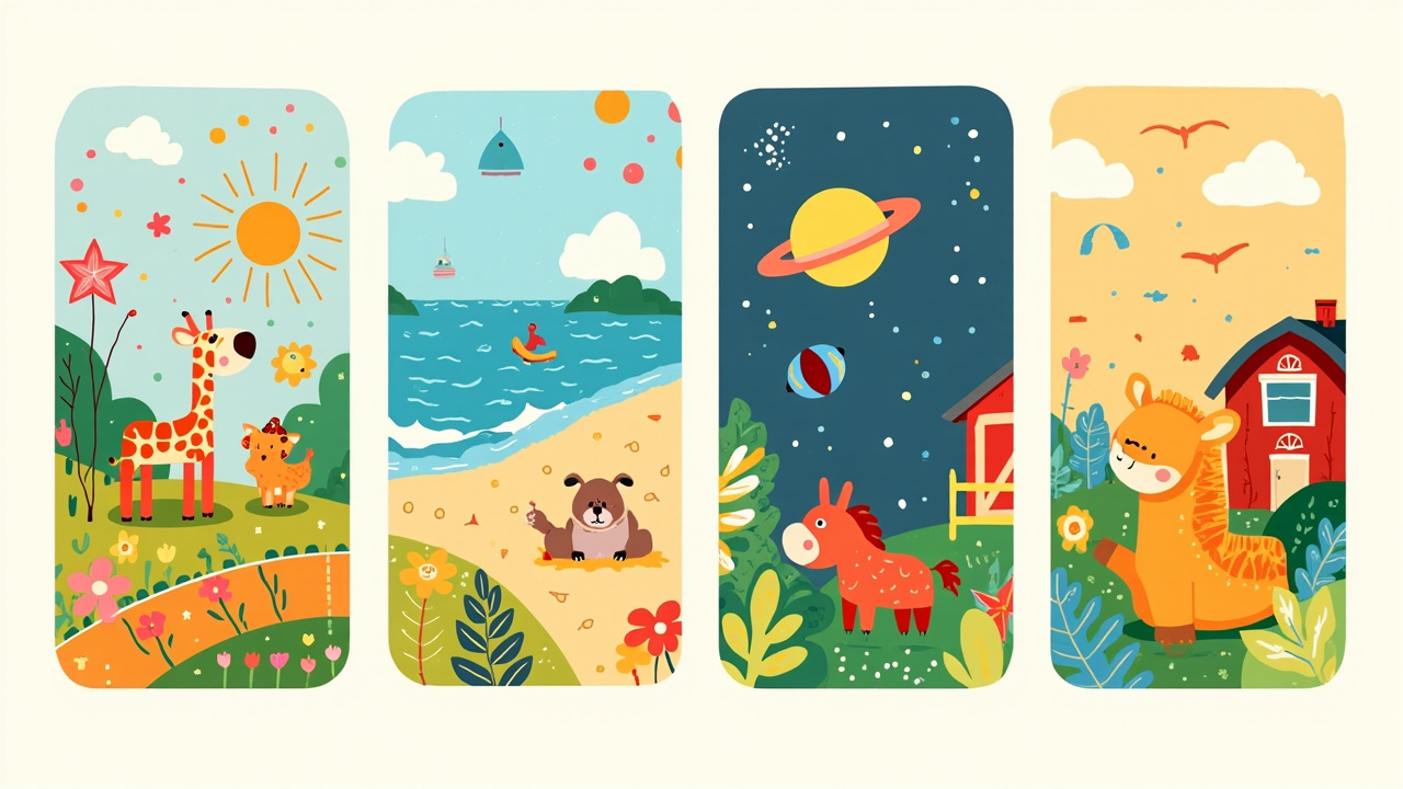 Find Luna book series - Zoo, Beach, Space, and Farm books